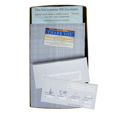Church Offering/Tithe Donation Envelopes, Friendly Welcome Message, Missions,...