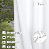 BONZER Outdoor Curtains for Patio Waterproof - Light Blocking Weather Resista...