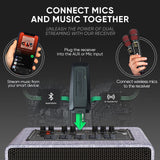 MASINGO 2 Wireless Karaoke Microphones with Integrated Bluetooth Receiver - C...