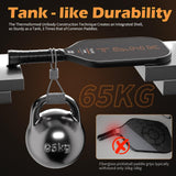 Tank 2 Carbon Fiber 16mm Pickleball Paddle | Tank-Like Durability and Sturdin...
