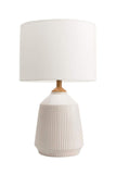 nuLOOM NPT33AA Renton 24" Ceramic Table Lamp, Height, Cream