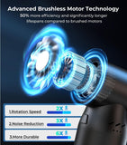 Cordless Compressed Air Duster and Leaf Blower, [Small Buddy, Big Power], 1.1...