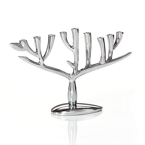 nambe Tree of Life Menorah | 13.5 x 9-Inch Hannukah Menorah | Made of nambe A...