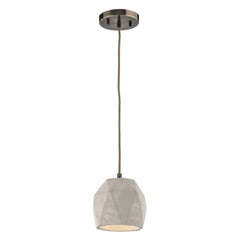 Elk Home Urban Form Mini Pendant - 1-Light in Black Nickel Finish, with Natur...