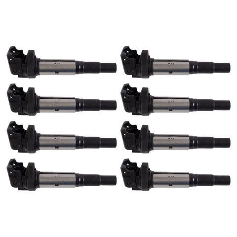 TRQ Ignition Coil Set Compatible with 2008-2012 BMW 550i ICA62008