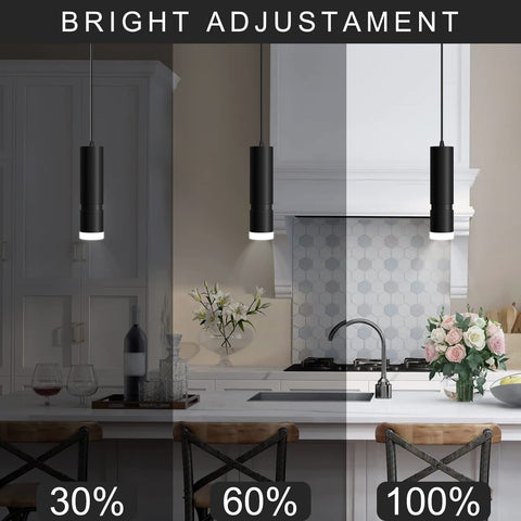 OKELI Pendant Lights, Modern Black Pendant Lights Fixture, Unique LED Pendant...