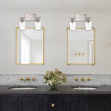 VINLUZ Modern Bathroom Vanity Light,2 Light Industrial Wall Sconces in Brushe...