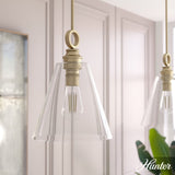 Hunter - Klein 1-light Alturas Gold, Medium Size Pendant Light, Dimmable, Cas...