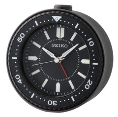 Seiko Mai Bedroom Alarm Clock, Black