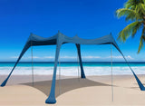 BOTINDO Family Beach Tent Canopy Sun Shade, Pop Up Grande Beach Tent Sun Shel...