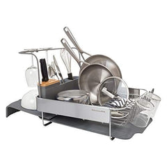 KitchenAid Full Size Expandable Dish-Drying Rack, 24-Inch, Charcoal