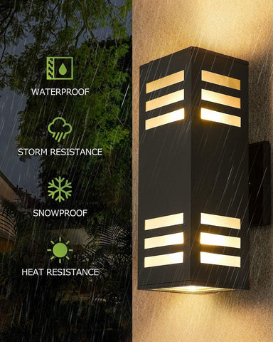 harriet Outdoor Wall Lights, Modern Outdoor Wall Sconces Aluminum Waterproof,...