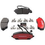 MAGMA Severe Duty MSD2467M Semi-Metallic Brake Pads, Rear 2022-2023 Red Shim