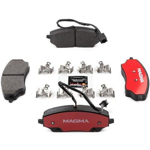 MAGMA Severe Duty MSD2467M Semi-Metallic Brake Pads, Rear 2022-2023 Red Shim