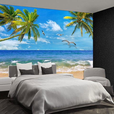 Beautiful Beach Mural Living Room couches Extra Large Wall murals Bedroom Und...