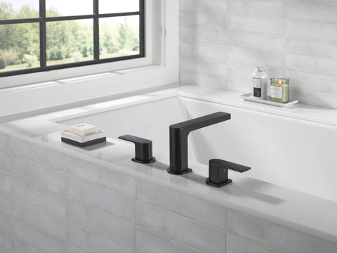 Peerless PTT4319-BL Xander Roman Tub Trim, Matte Black