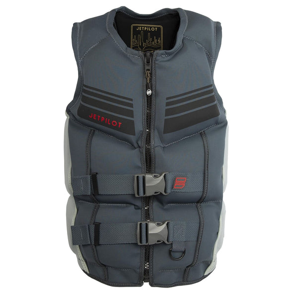 Jetpilot Shaun Murray Neoprene Coast Guard Approved Life Jacket PFD- Grey-S