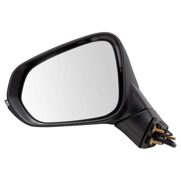 TRQ Left Mirror Manual Folding without Memory Drivers Side Compatible with 20...