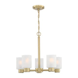 Westinghouse Lighting 6127000 Sylvestre Transitional Five Champagne Brass