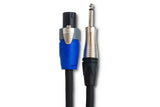 Hosa SKT-225Q Edge Speaker Cable - Neutrik speakON to 1/4-inch TS - 25 foot