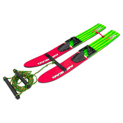 AIRHEAD Watermelon 47" Combo Water Skis with Removable Training bar with Doub...