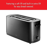 ZWILLING Enfinigy 2 Long Slot Toaster, 4 Slices with Extra 2 Slot, Black