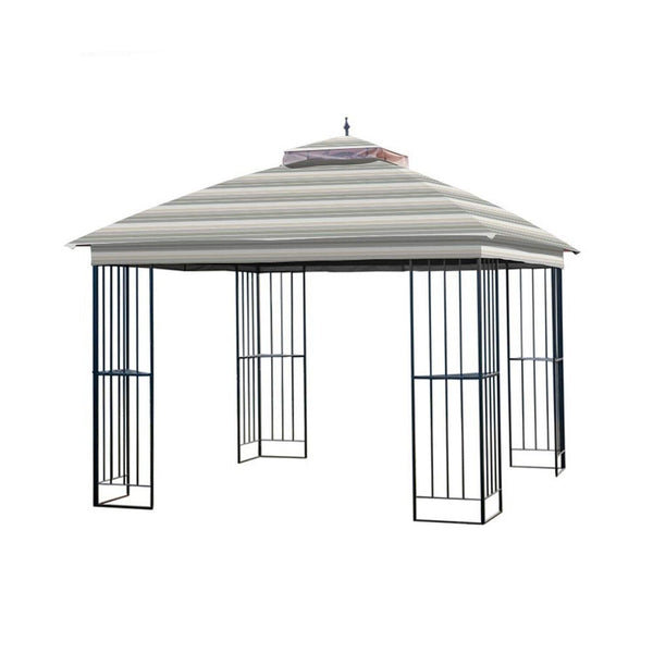 Garden Winds Replacement Canopy for The Garden Treasures Steel Finial Gazebo ...