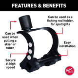 Taylor Made KW-Series Flagpole Mount for Boats, Universal Clamp-On Mount, Fit...