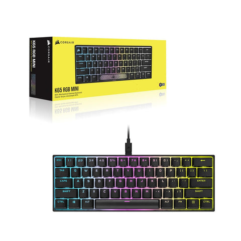 Corsair K65 RGB Mini 60% Mechanical Gaming Keyboard - Cherry MX Brown Mechani...