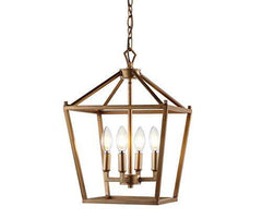 JONATHAN Y JYL7436B Pagoda Lantern Dimmable Adjustable 12", Antique Gold