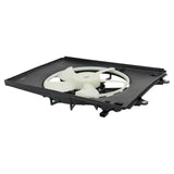 TRQ Right A/C Condenser Cooling Fan Assembly Passenger Side Compatible with 2...