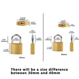 SEPOX&#174; 16 Pcs Pack Solid Brass Padlock with Same Keys 24 Pcs, Heavy Duty &