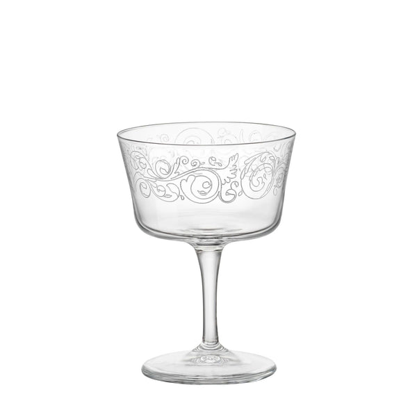 Bormioli Rocco Bartender Novecento 7.5 oz. Fizz Cocktail Glass, Set of 6, Lib...
